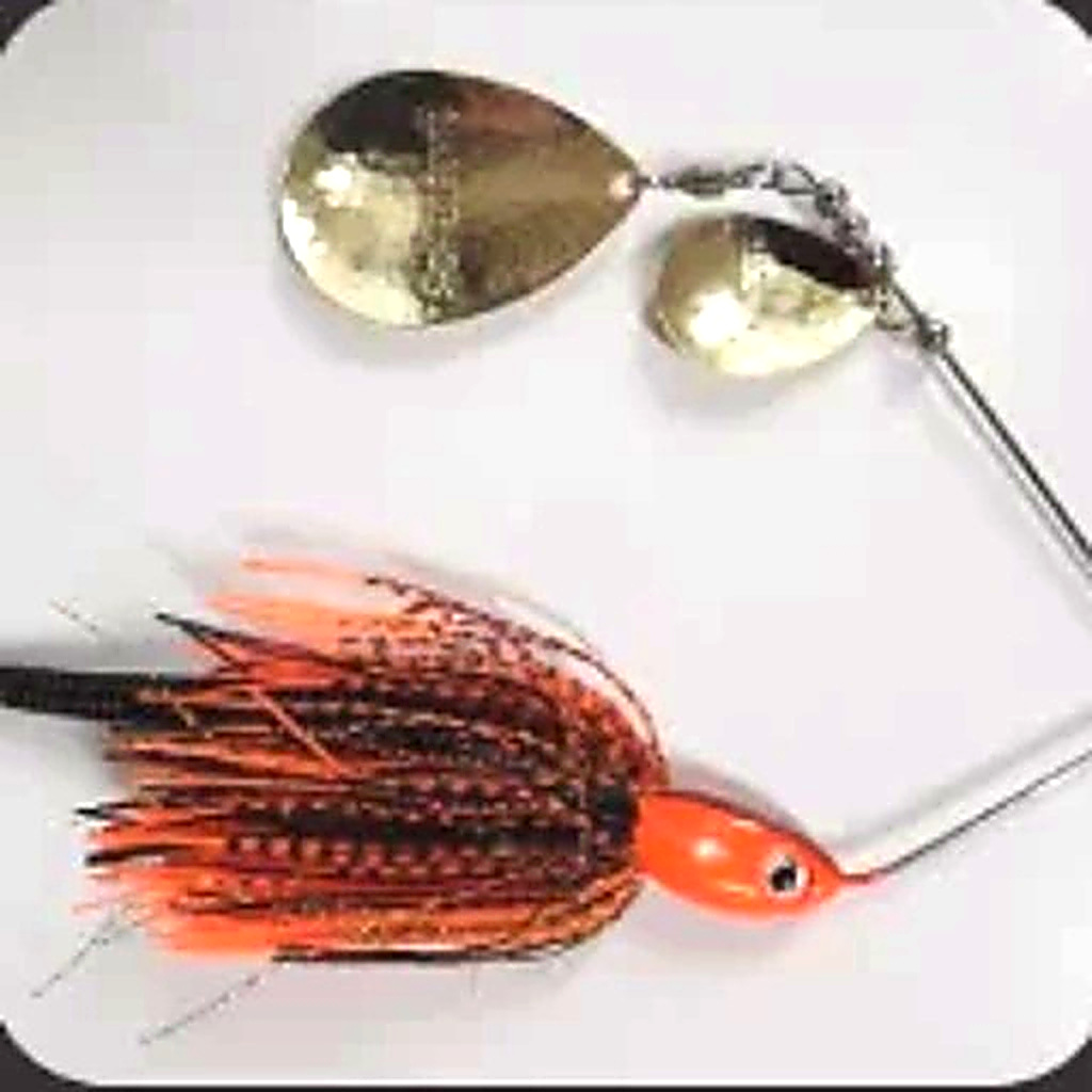 Bidgee Bait Orange/ Black with Brass