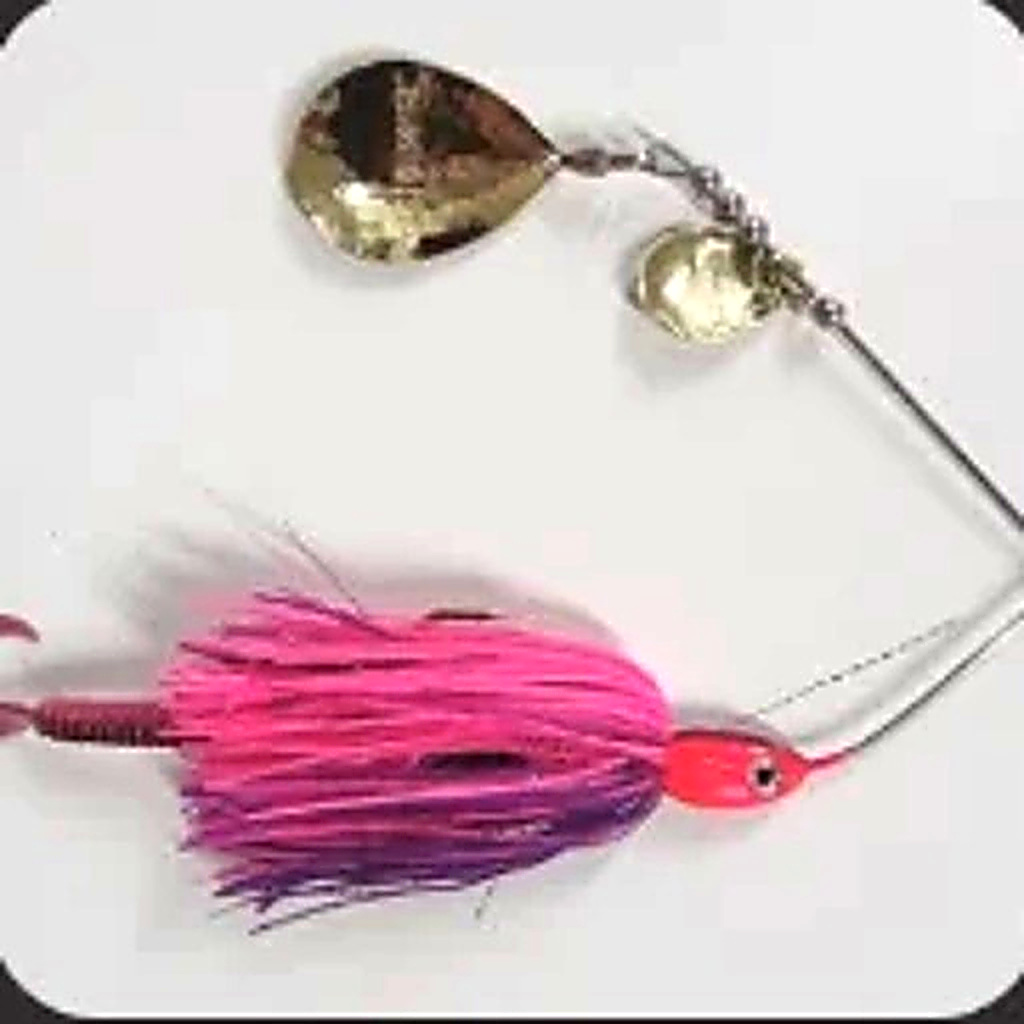 Bidgee Bait Pink/ Purple with Brass