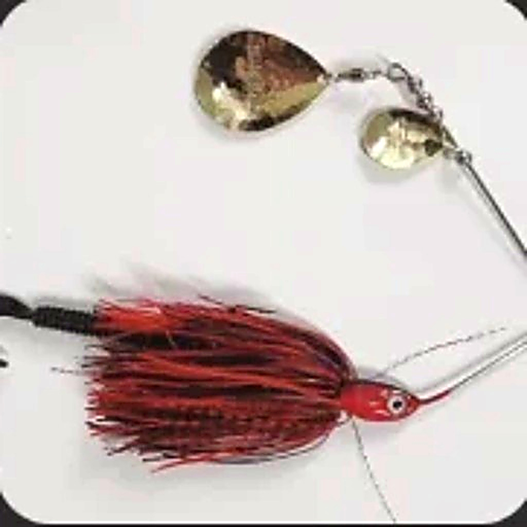 Bidgee Bait Red/ Black with Brass