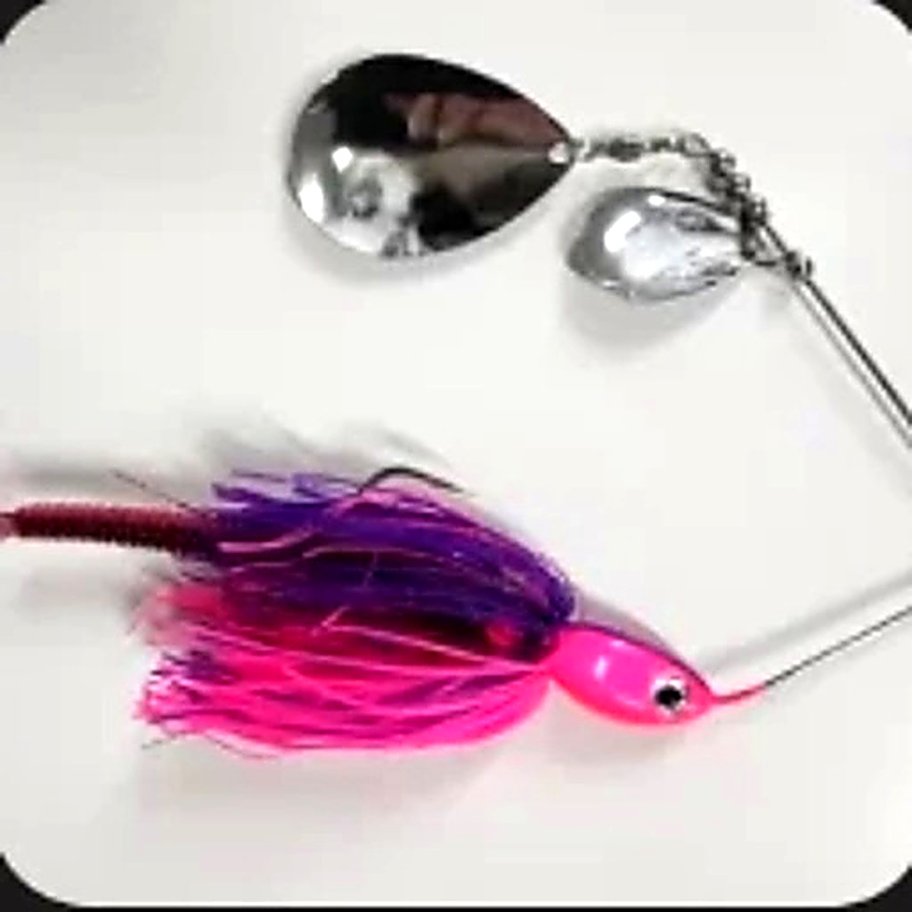 Bidgee Bait spinnerbait in Pink/ Purple with Nickel by Gangster Lures