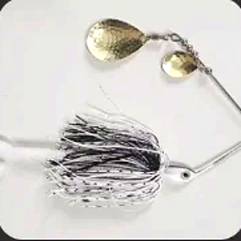 Bidgee Bait White/ Black with Brass