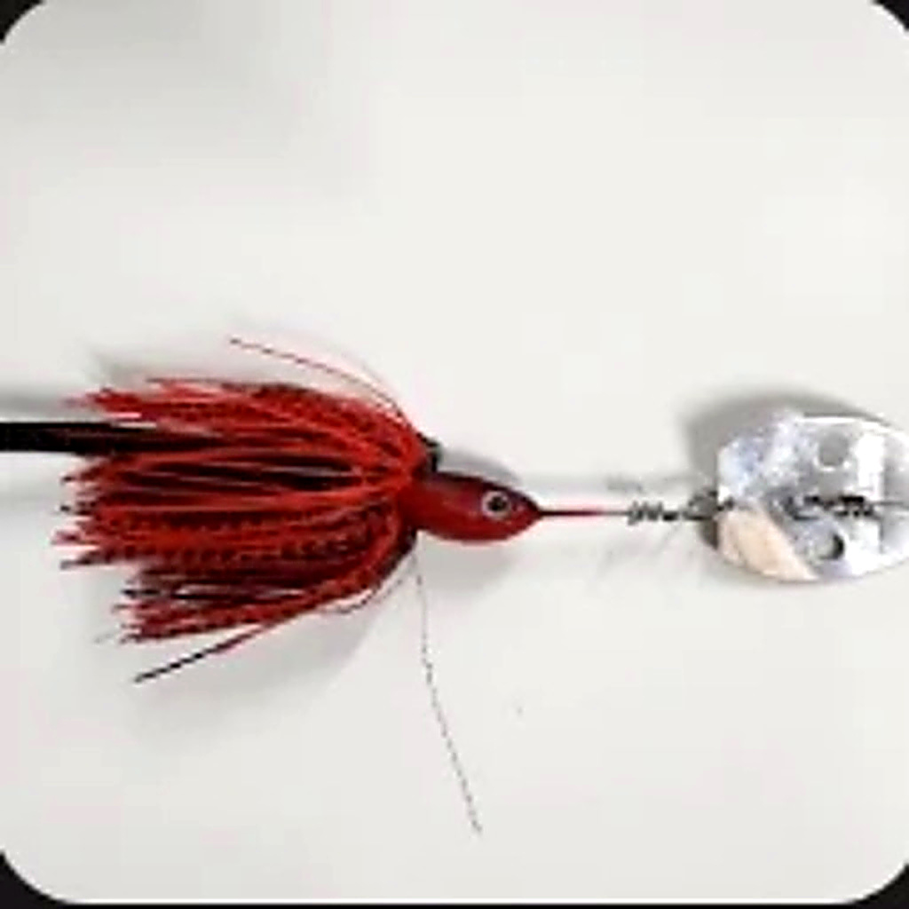 Bidgee Bomb spinnerbait in Red/ Black by Gangster Lures