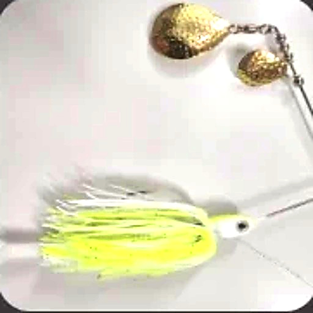 Bidgee Bait White/ Yellow in Brass